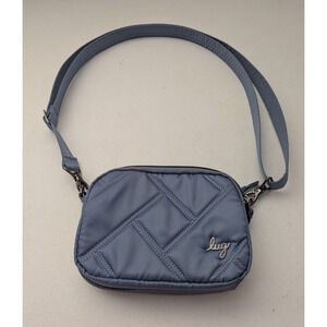Lug Coupe SE Crossbody Belt Bag Blue Quilted Excellent Condition